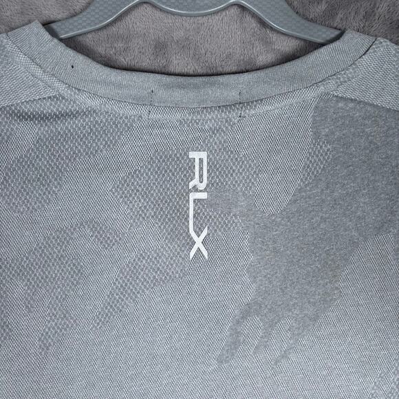RLX Ralph Lauren Camo Golf Pullover Sweatshirt Gray Heather Men’s Size L NWT - Picture 7 of 8